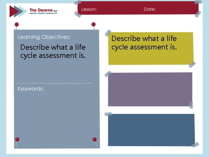 Describe what a life cycle assessment is. 