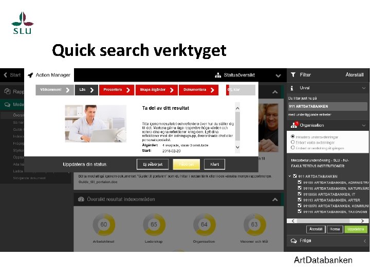 Quick search verktyget 