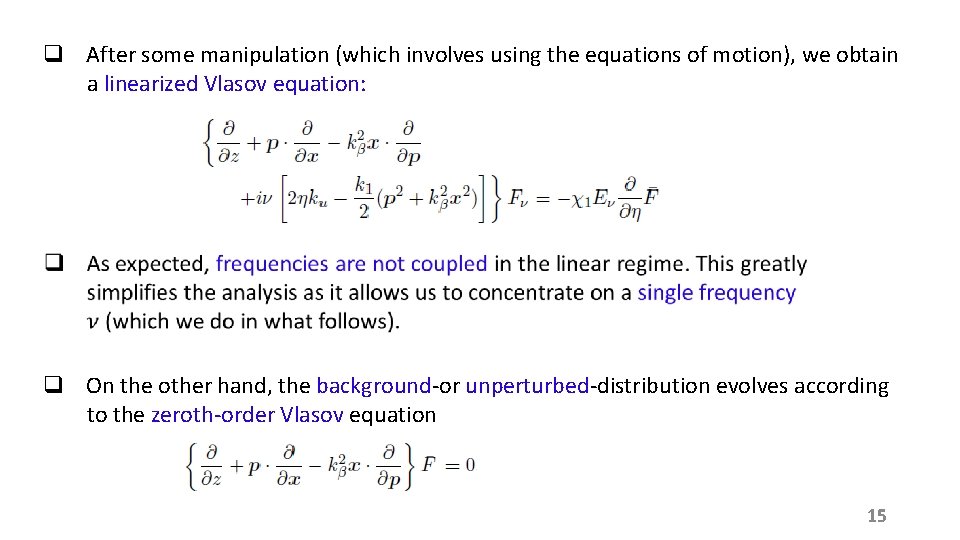 q After some manipulation (which involves using the equations of motion), we obtain a