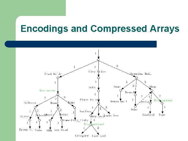 Encodings and Compressed Arrays 