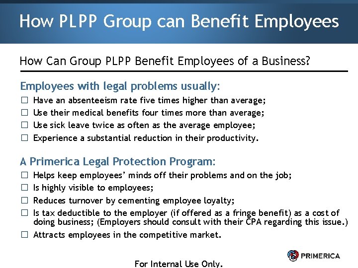 How PLPP Group can Benefit Employees How Can Group PLPP Benefit Employees of a