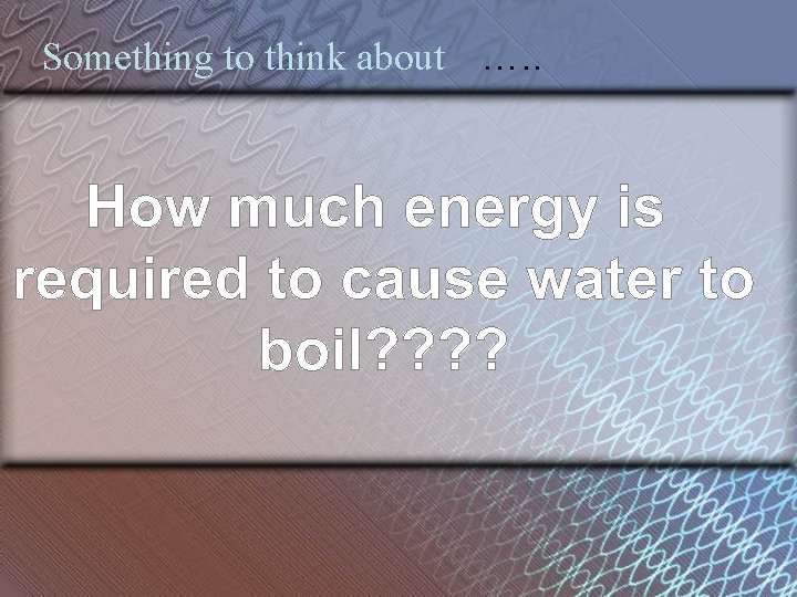 Something to think about …. . 