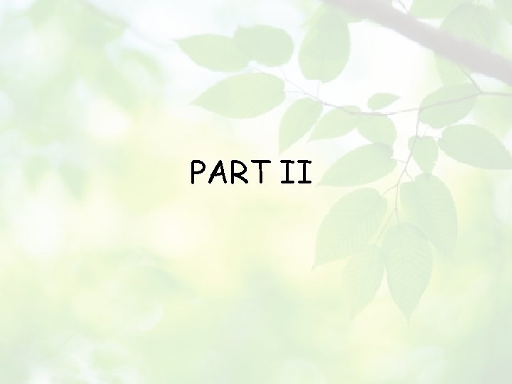 PART II 