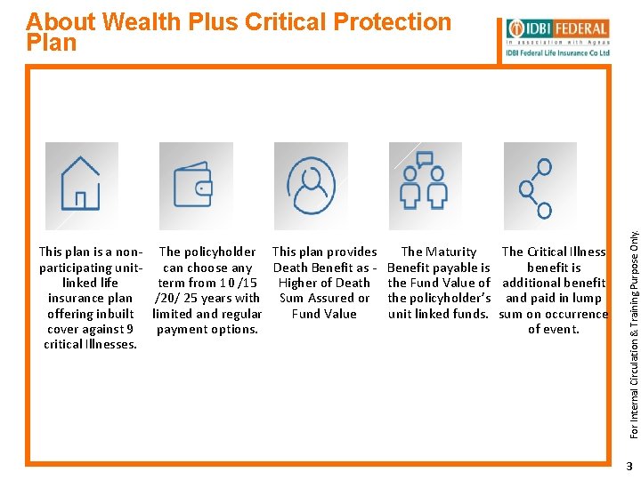 This plan is a non- The policyholder This plan provides participating unit- can choose