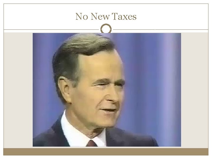 No New Taxes 