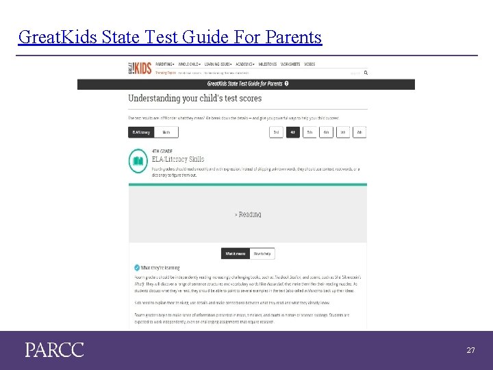 Great. Kids State Test Guide For Parents 27 