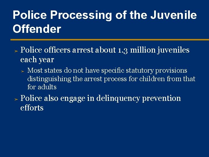 Chapter Fifteen Juvenile Justice Learning Objectives Recognize the