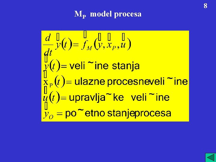 MP model procesa 8 