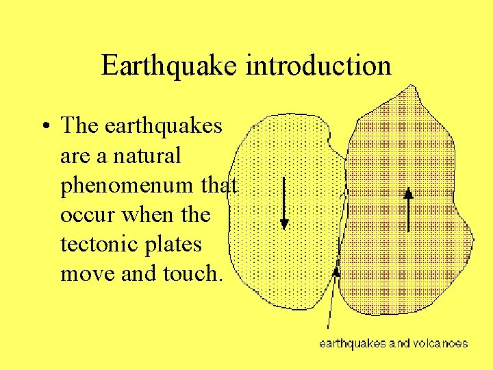 Earthquake introduction • The earthquakes are a natural phenomenum that occur when the tectonic