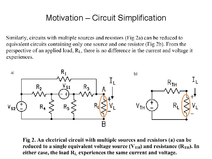 Motivation – Circuit Simplification Motivation – Circuit Simplification