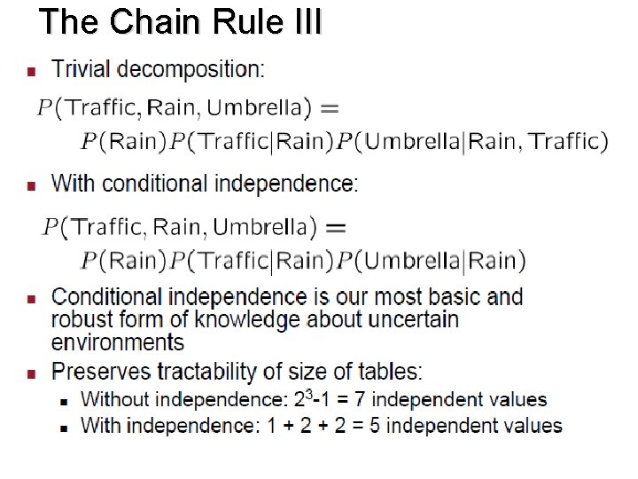 The Chain Rule III 