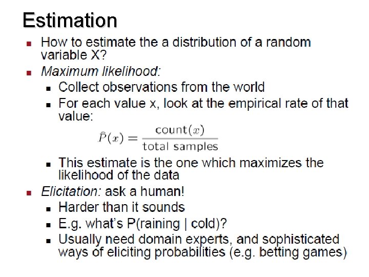 Estimation 