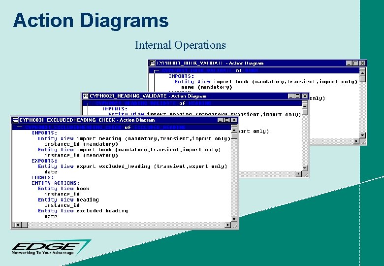 Action Diagrams Internal Operations 