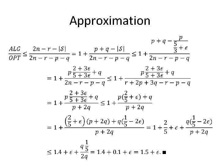 Approximation 