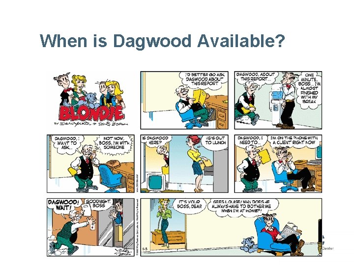 When is Dagwood Available? 