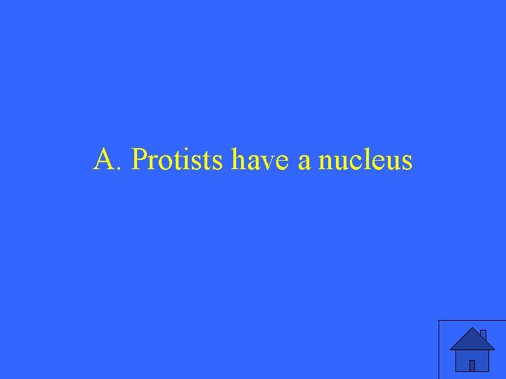 A. Protists have a nucleus 