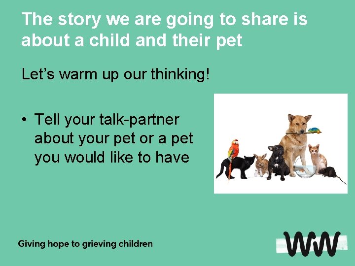 The story we are going to share is about a child and their pet