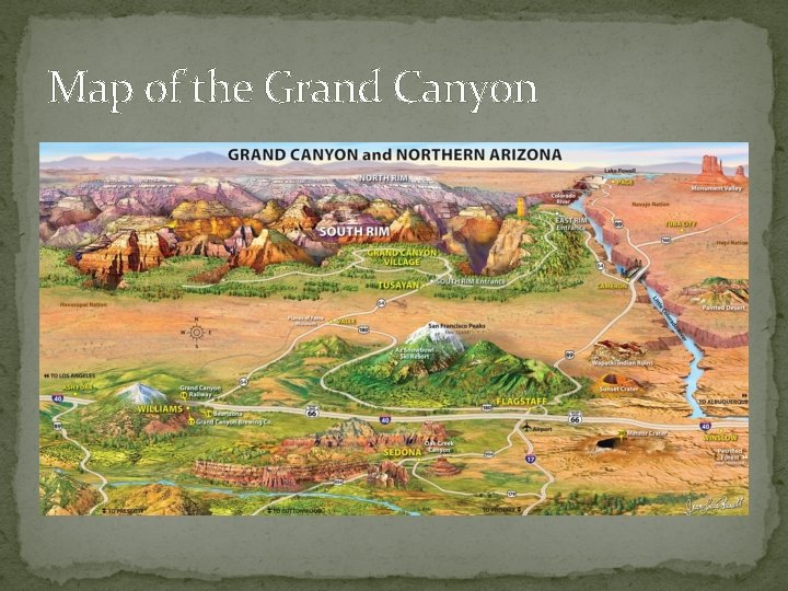 Map of the Grand Canyon 
