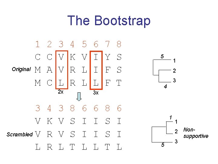 The Bootstrap Original 1 C M M 2 C A C 3 V V