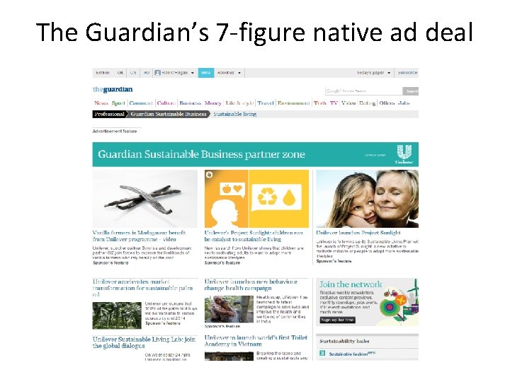 The Guardian’s 7 -figure native ad deal 