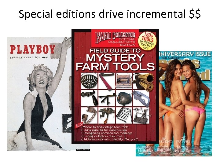 Special editions drive incremental $$ 