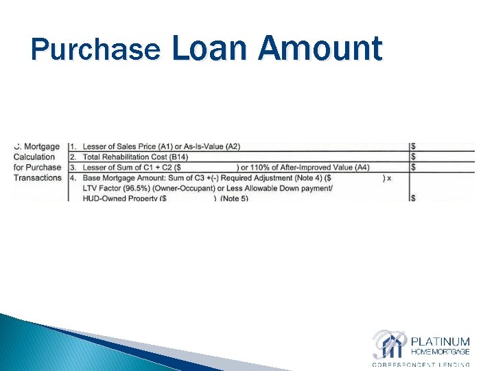 Purchase Loan Amount 