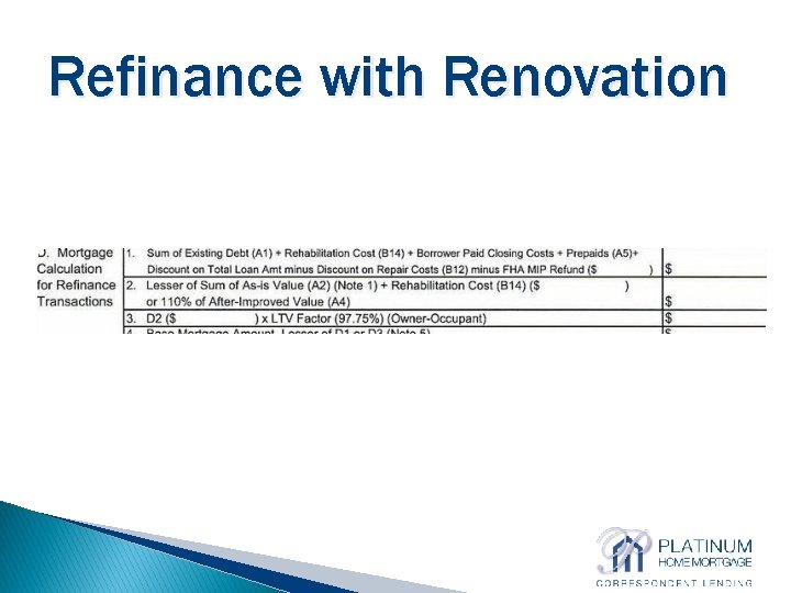 Refinance with Renovation 