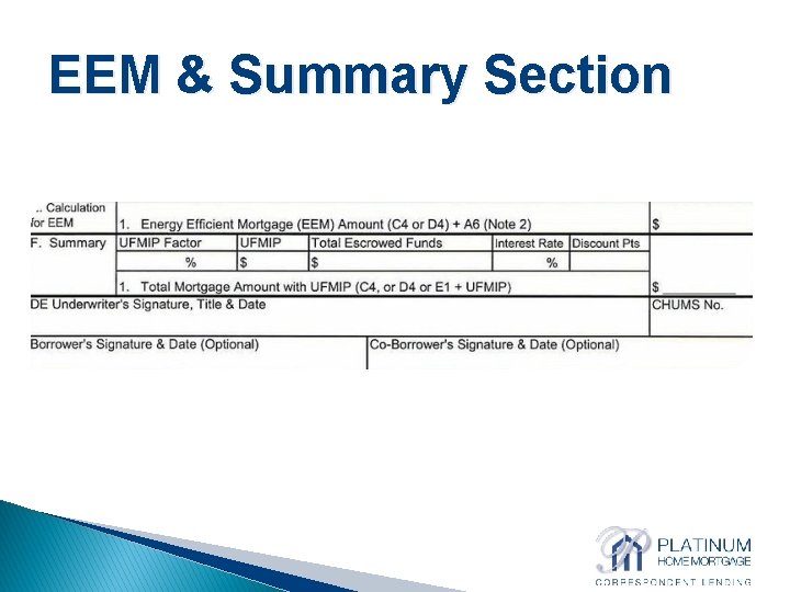 EEM & Summary Section 