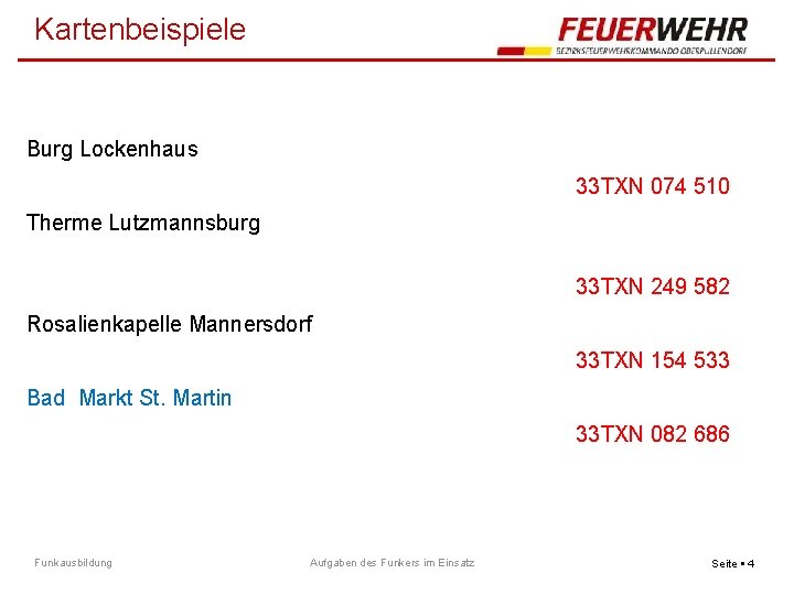 Kartenbeispiele Burg Lockenhaus 33 TXN 074 510 Therme Lutzmannsburg 33 TXN 249 582 Rosalienkapelle