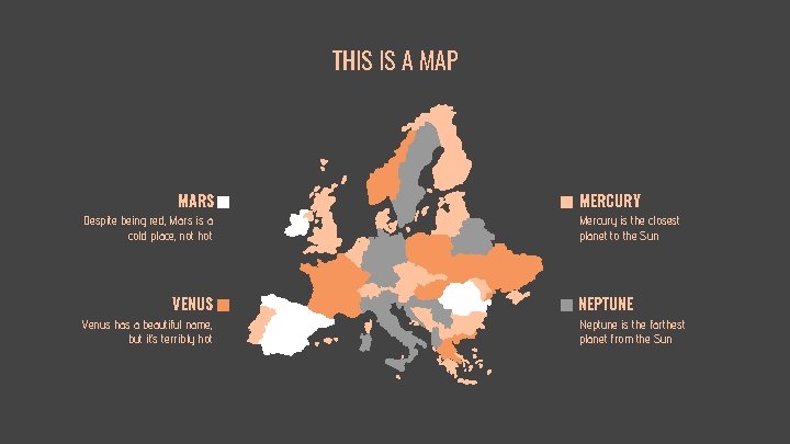 THIS IS A MAP MARS Despite being red, Mars is a cold place, not