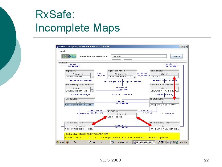 Rx. Safe: Incomplete Maps NEDS 2008 22 