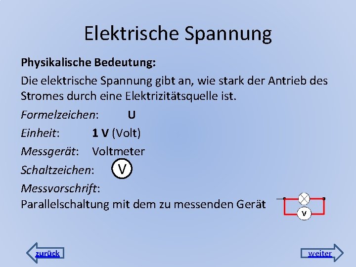 Einheit Der Elektrischen Spannung Elektrische Stromstrke und Spannung bungsaufgaben Elektrisches
