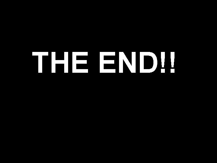 THE END!! 