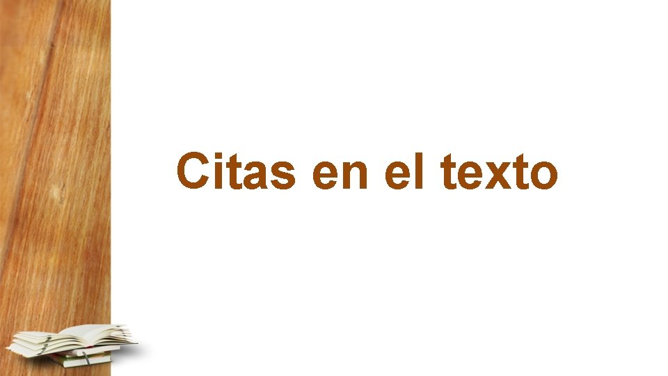 Citas en el texto 