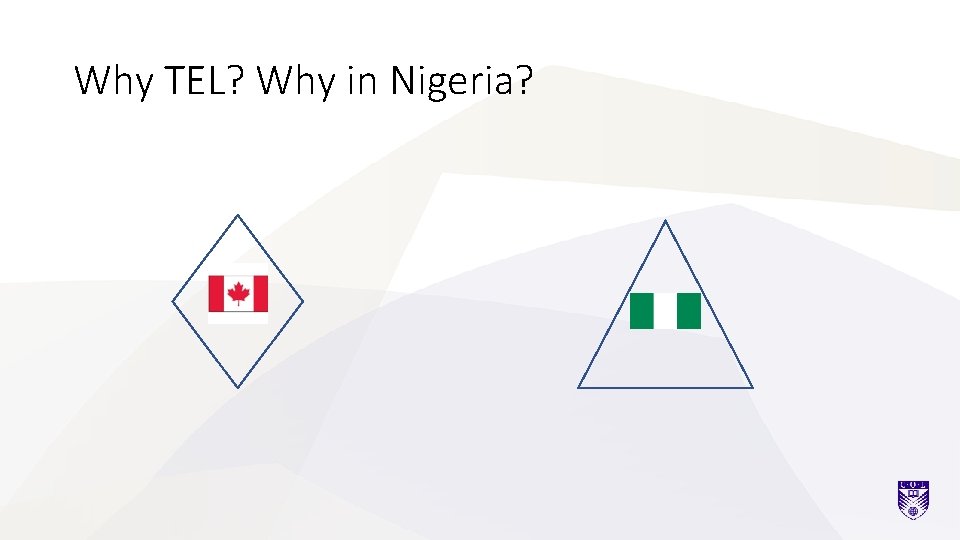 Why TEL? Why in Nigeria? 