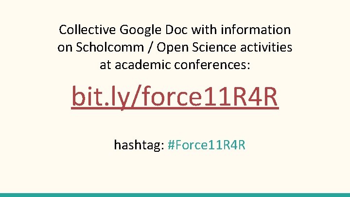 Collective Google Doc with information on Scholcomm / Open Science activities at academic conferences: