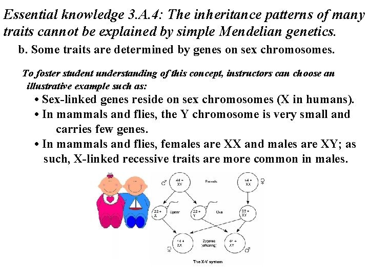 Essential knowledge 3. A. 4: The inheritance patterns of many traits cannot be explained