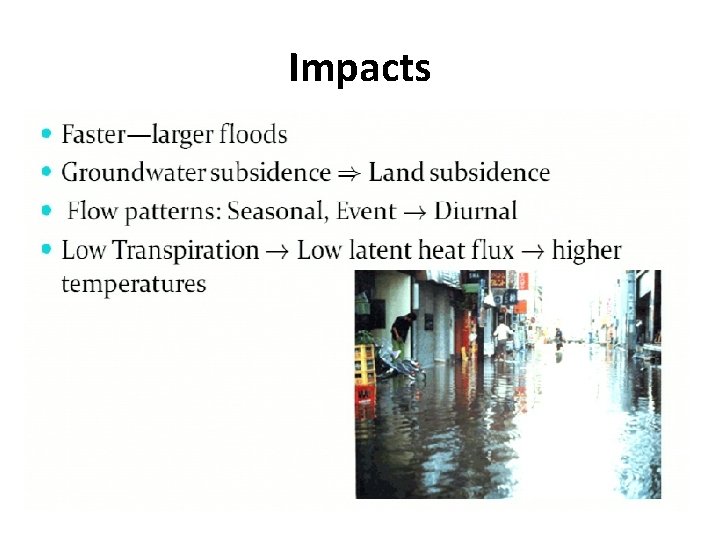 Impacts Impacts