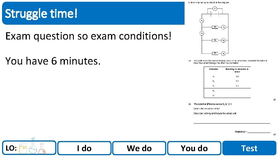 Sci. Doc Struggle time! Exam question so exam conditions! You have 6 minutes. LO: Sci. Doc Struggle time! Exam question so exam conditions! You have 6 minutes. LO:
