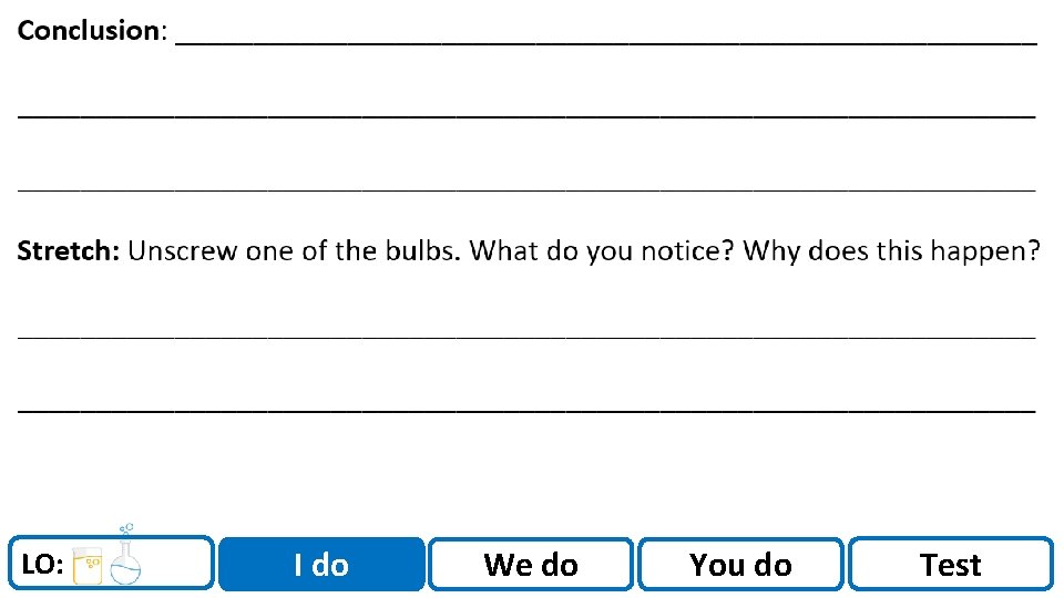 Sci. Doc LO: I do We do You do Test Sci. Doc LO: I do We do You do Test