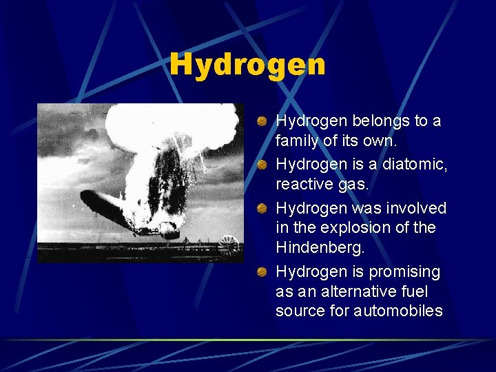 Hydrogen belongs to a family of its own. Hydrogen is a diatomic, reactive gas.