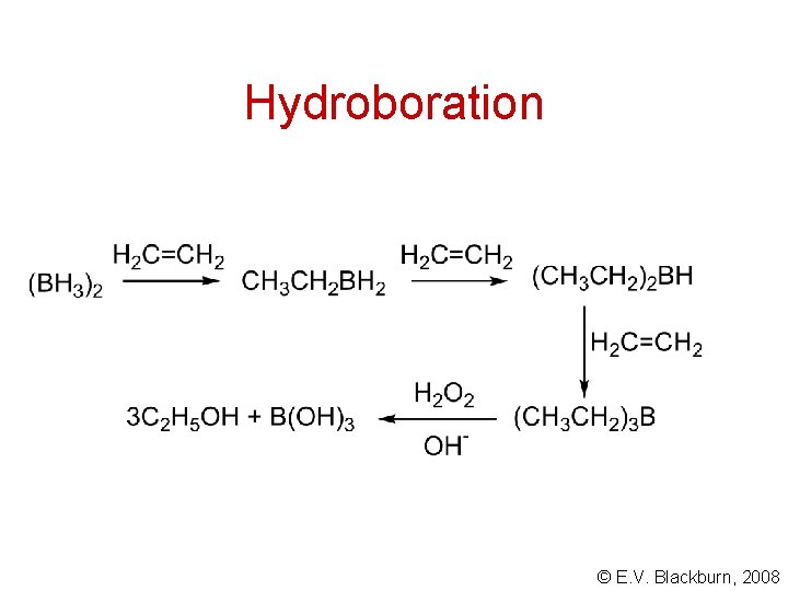 Hydroboration © E. V. Blackburn, 2008 