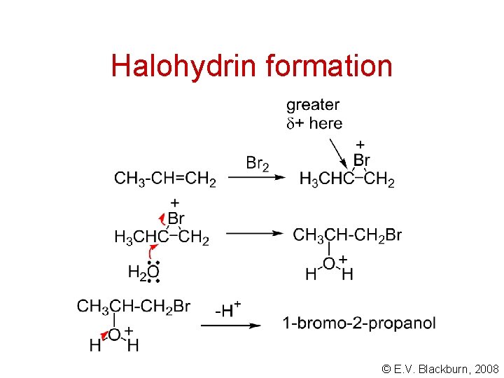 Halohydrin formation © E. V. Blackburn, 2008 