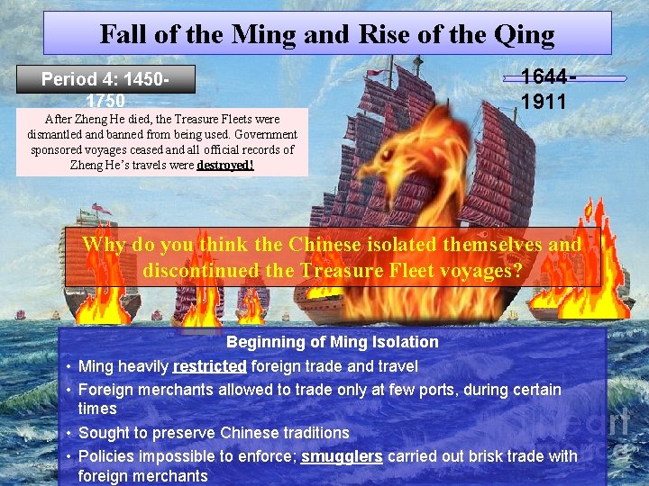 Fall of the Ming and Rise of the Qing Period 4: 14501750 After Zheng