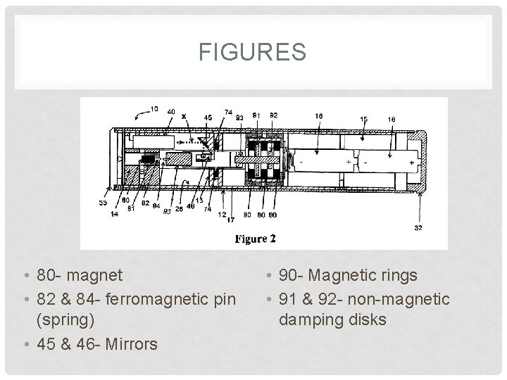 FIGURES • 80 - magnet • 82 & 84 - ferromagnetic pin (spring) •