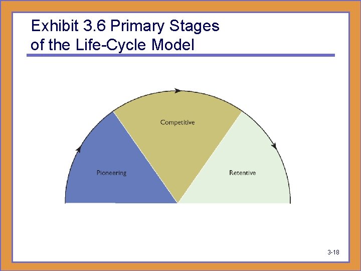 Exhibit 3. 6 Primary Stages of the Life-Cycle Model 3 -18 