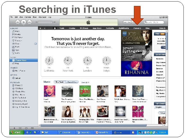 Searching in i. Tunes Searching in i. Tunes