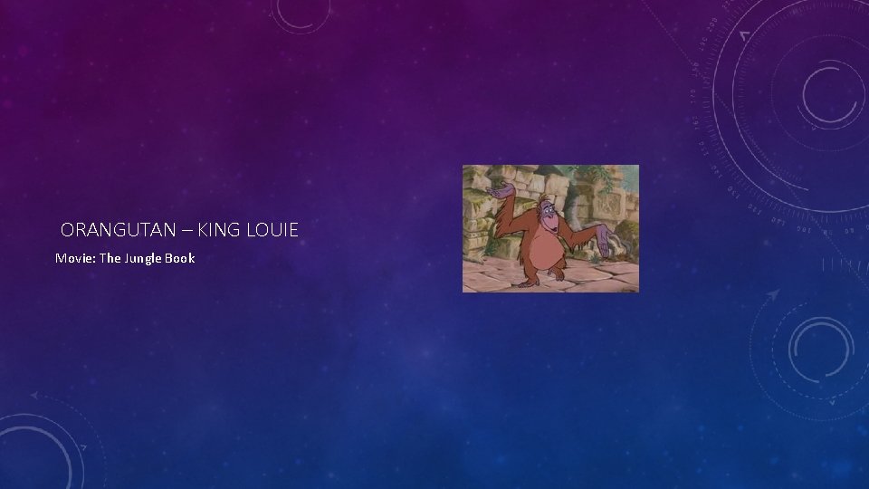 ORANGUTAN – KING LOUIE Movie: The Jungle Book 