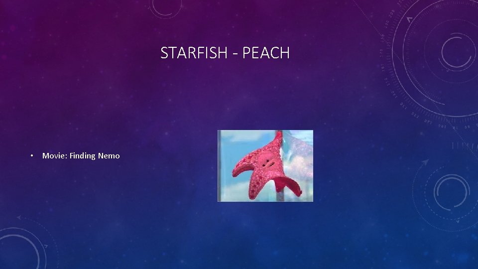 STARFISH - PEACH • Movie: Finding Nemo 