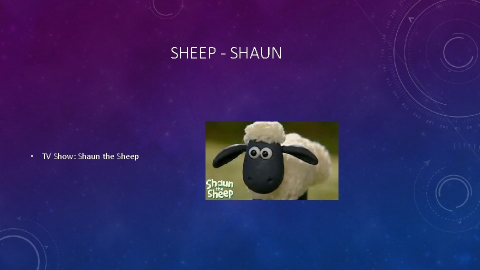 SHEEP - SHAUN • TV Show: Shaun the Sheep 